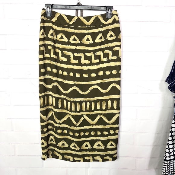 |•LIZ CLAIBORNE•| Safari Print Wrap Skirt Size 12 Petite - Picture 5 of 8